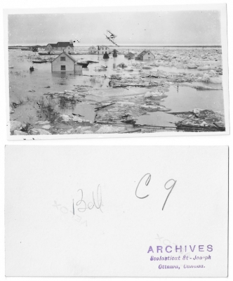 Spring thaw and flood of the Moose River