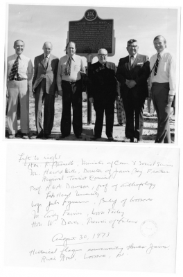 Government politicians at Moose Factory in the 1970s