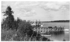 Sailboats at wooden docks on the Moose River